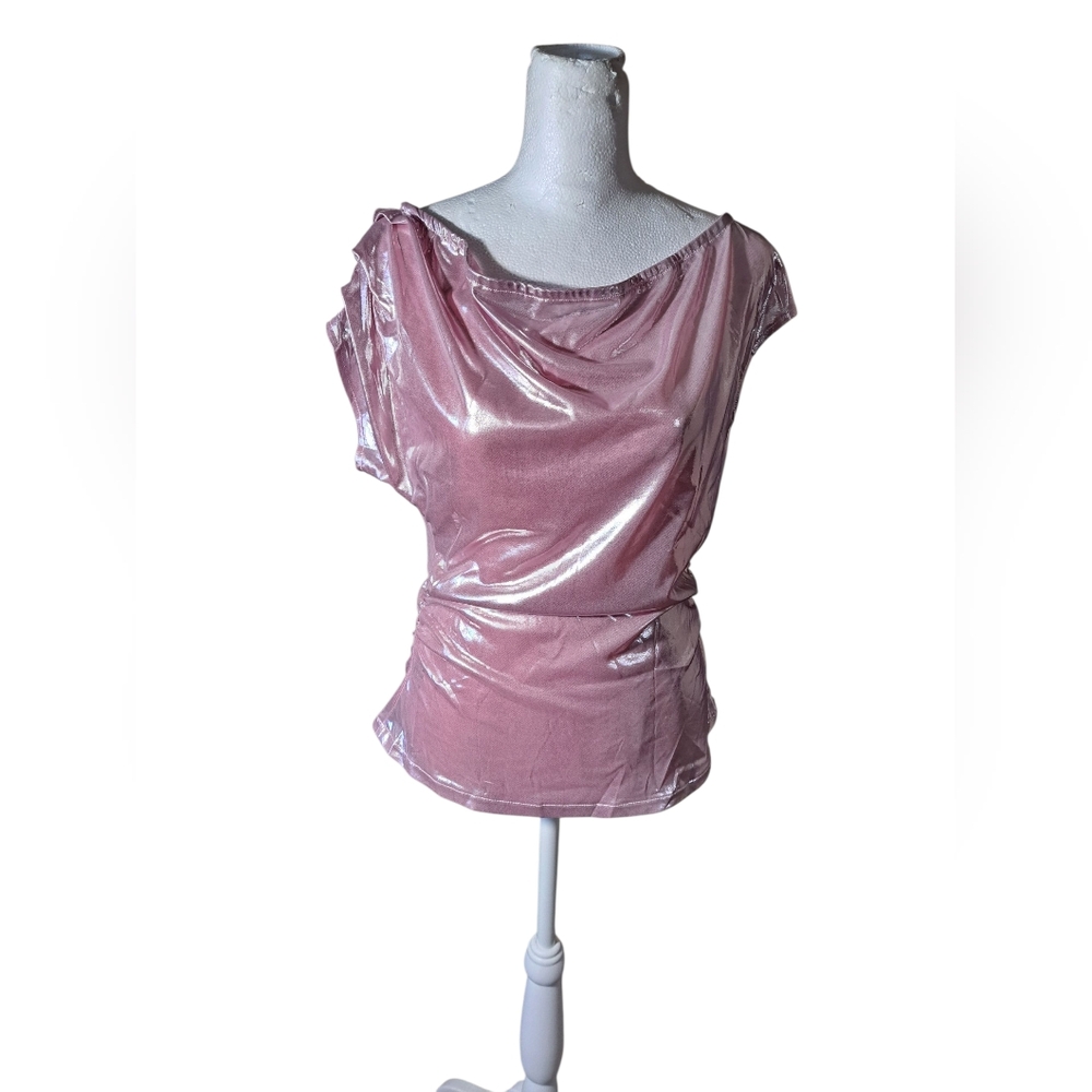 OFFERS✅️✅️NWOT MULTI WAY WEAR Shimmering Pink Women's Top